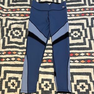 PINK Victoria's Secret Blue and Black Leggings